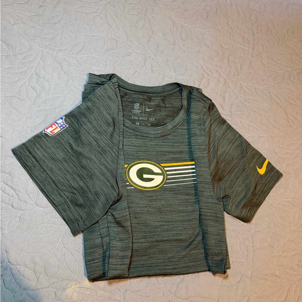 Nike Gray Green Bay Packers Tee